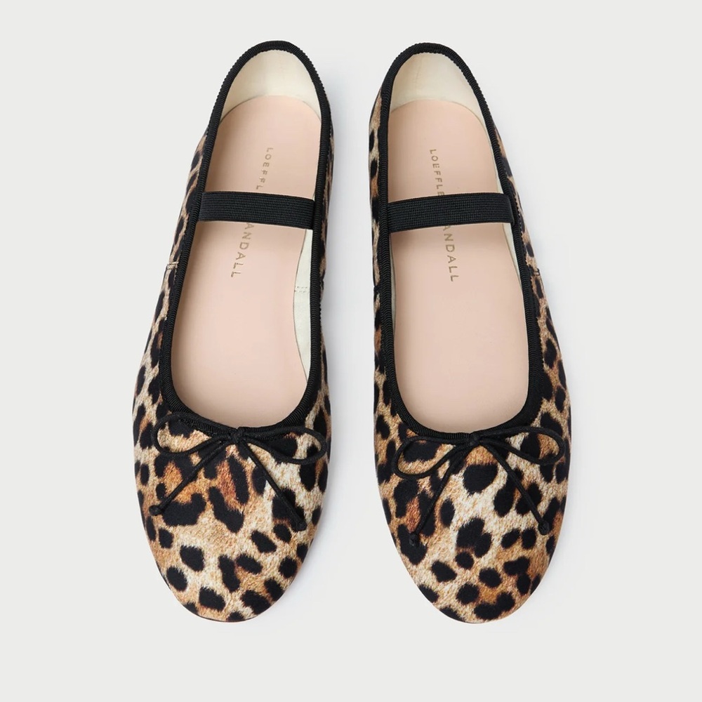 Loeffler Randall Animal Print Flats - NWT